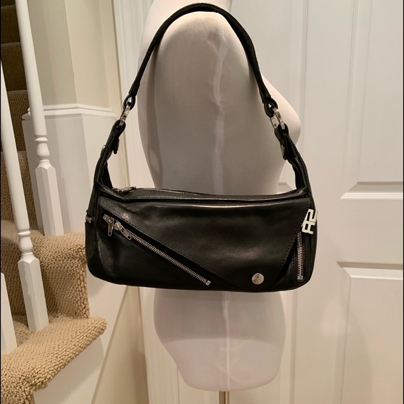 Sonia Rykiel Handbags - Sonia Rykiel black leather moto bag